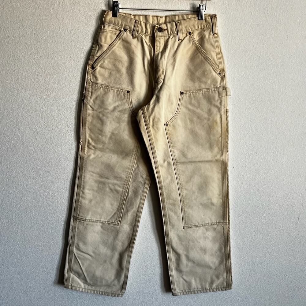 Carhartt B136 BRN brown double knee work wear carpenter pants
